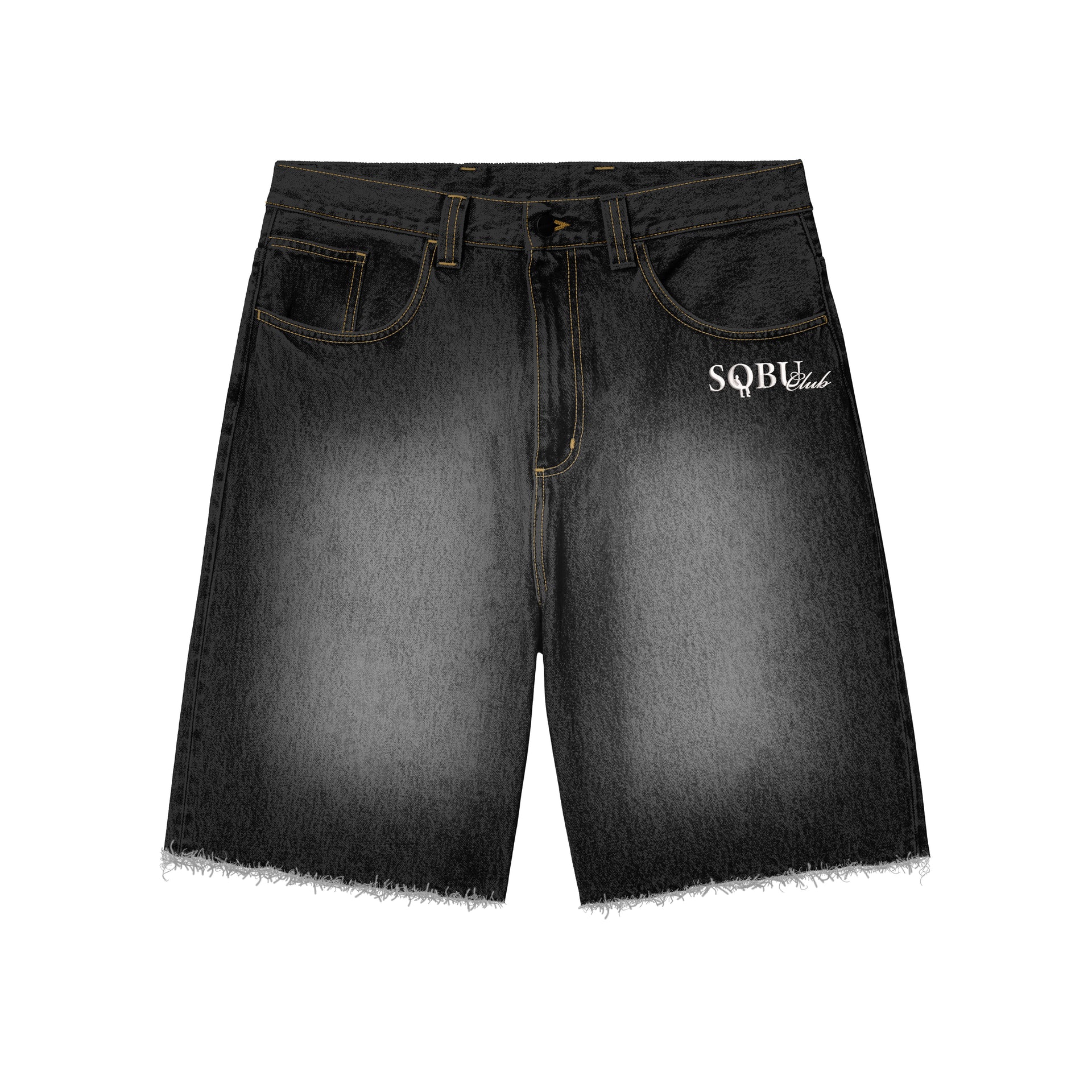 DENIM SHORTS - BLACK