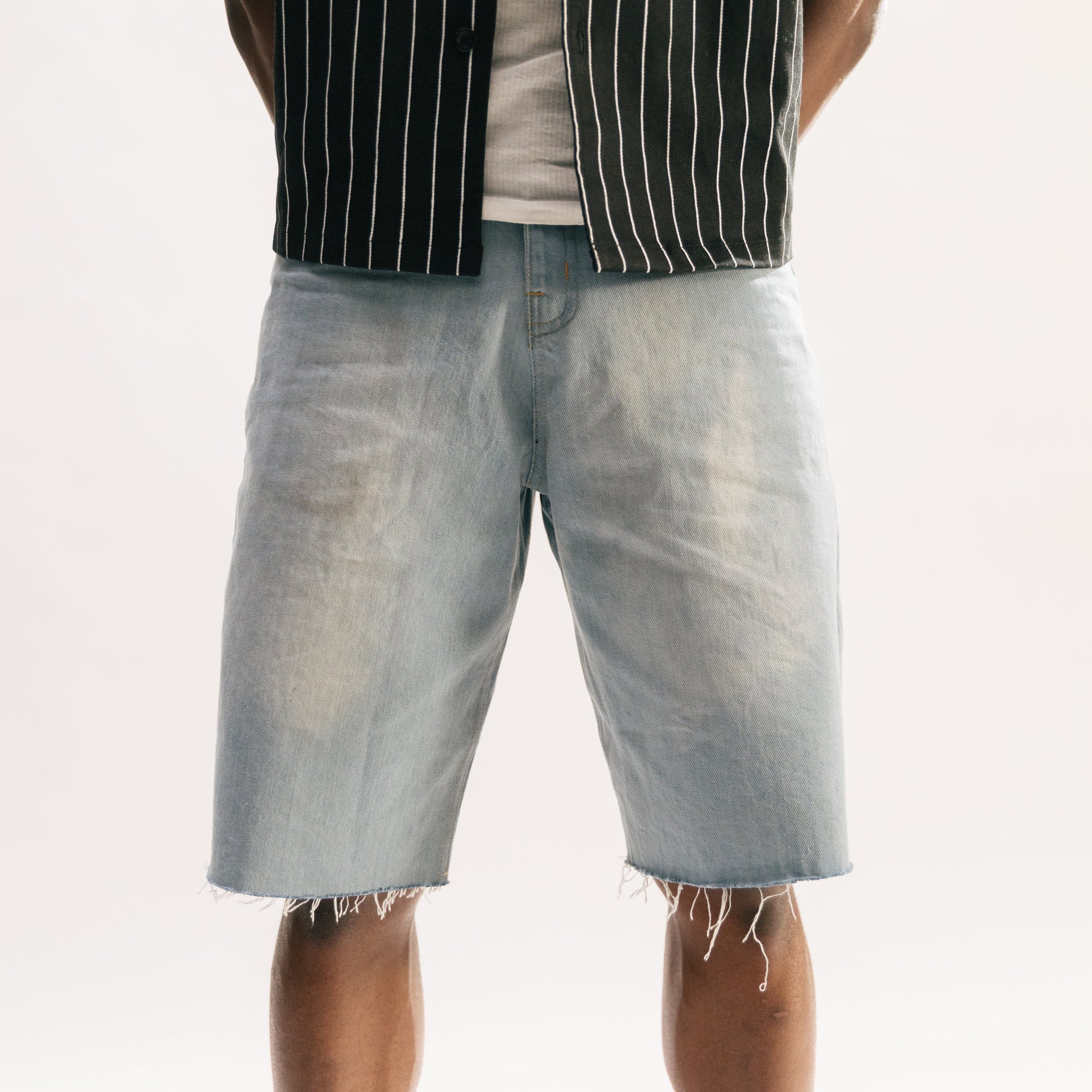 DENIM SHORTS - BLUE